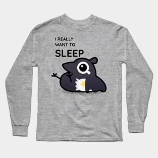 Sleepy crow Long Sleeve T-Shirt